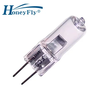 HoneyFly 20шт Проекторная Галогенная Лампа FCS 64640 G6.35 24 В 150 Вт Теплая Белая Лампа Crystal Light Оптические Инструменты Медицинская Лампа