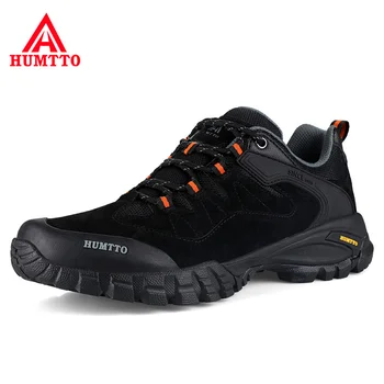 HUMTTO, уличные треккинговые Туристические кроссовки, водонепроницаемая походная обувь для мужчин, женские дышащие нескользящие кожаные альпинистские ботинки, мужские