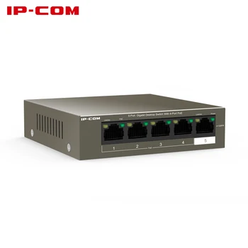 IP-COM G1105P-4-63W PoE-коммутатор 5-портовый Быстрый коммутатор С 4-Портовым PoE Lan Ethernet-концентратором Rj45 5-Портовый сетевой коммутатор 10/100/1000 Мбит/с