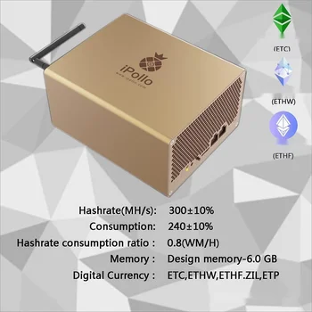 iPollo V1 Mini Miner 300MH/s ± 10% Хэшрейт Wifi Версия с блоком питания и т.д./ZIL ETHW trust ofertas crypto asic miner bitcoin miner