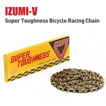 IZUMI V Сверхпрочная Велосипедная цепь Track Singel Speed Chain Fix Gear Chain Одобренная Японией NJS Сверхпрочная Гоночная цепь Track Racing