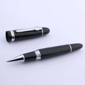 jinhao 159 Silver classic Twist metal черная ручка-роллер