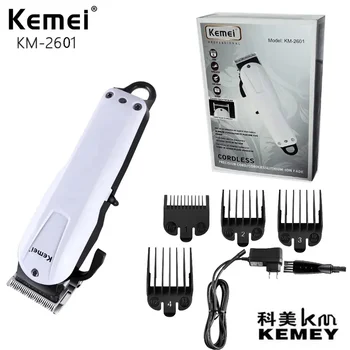 KM-2601 Оптовый Профессиональный Парикмахерский набор для ухода за волосами, Электрический Салон Kemei, Перезаряжаемая Электрическая Машинка для стрижки волос Высокой мощности
