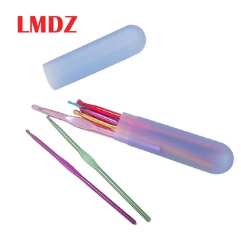 LMDZ 1 шт., 20 см, крючки для вязания, бутылка для хранения, Инструменты для шитья, Органайзер, многофункциональная коробка, пластиковая коробка для хранения, синий цвет