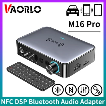 M16 Pro Bluetooth Аудиоприемник Передатчик NFC AUX 2RCA U-Диск TF 6,5 Микрофонный Коаксиальный Оптический DSP Декодирующий Беспроводной Адаптер Hi-Fi