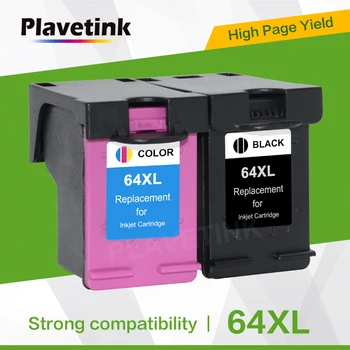 Plavetink 64XL Замена Чернильного картриджа для HP 64, совместимого С HP 64 xl 64xl Envy 7800 7820 7158 7164 7855 7864 6252 6255 Принтер