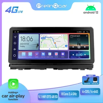 Prelingcar 12,3 “Для Honda Odyssey 2022 Год Android 12 Автомобильный Монитор 128 Г Carplay RDS GPS Встроенный 2din Радио DVD-плеер 5,1 Hi-Fi DST