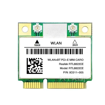 RTL8822CE 1200 Мбит/с 2,4 Г/5 ГГц 802.11AC WiFi Карта Сетевая Mini PCIe Bluetooth 5,0 Поддержка Ноутбука/ПК Windows 10/11