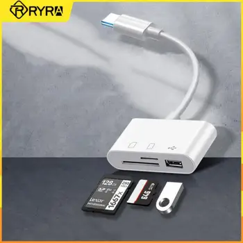 RYRA 1 шт. Адаптер Type-C TF SD Устройство чтения карт памяти для iPad Pro Huawei для Macbook Micro USB Устройство Чтения карт Type C 3-в-1 OTG Адаптер