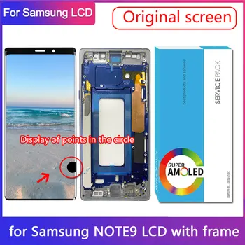 SM N960F N9600 960U Оригинальный ЖК-дисплей Для Samsung Galaxy Note9 Дисплей Сенсорный экран Дигитайзер Панель В Сборе С точкой и Тенью Ожога