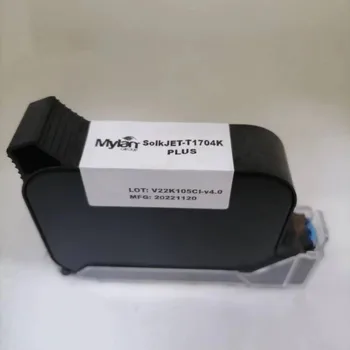 T1704K 12,7 ММ A Level с высокой адгезией для Не Зашифрованного Ручного онлайн струйного принтера TIJ Quick быстросохнущий картридж с сольвентными чернилами