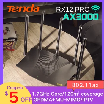 Tenda AX3000 WiFi 6 Mesh WIFI Гигабитный Маршрутизатор 2,4 G 5 ГГц Двухдиапазонный RX12 PRO WIFI6 Беспроводной Усилитель сигнала WiFi Ретранслятор Сетевой