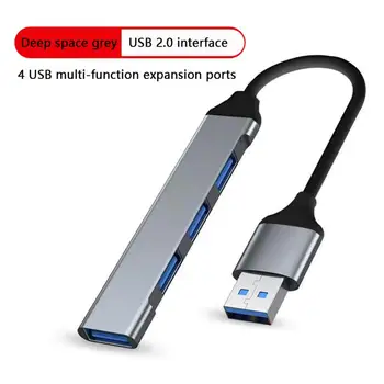 USB-концентратор RYRA Four In One, 4-портовый USB-концентратор, разъем из алюминиевого сплава, без задержек, без помех, портативная док-станция USB 3.0