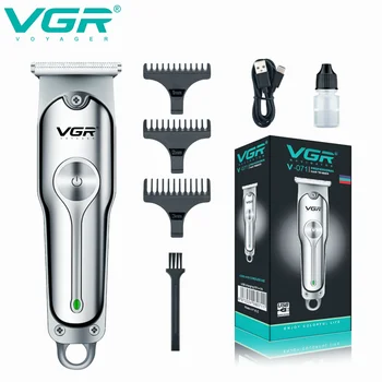 VGR Машинка для стрижки волос Электрическая Машинка для стрижки волос Профессиональная Машинка для стрижки волос Мини-Парикмахерская Перезаряжаемый Триммер для волос для мужчин V-071