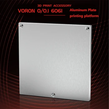 Voron 0/0.1 6061 Алюминиевая Пластина 120x120x6 мм 300x300x8 мм Voron 2.4 Лазерная Резка DIY Аксессуары Для 3D-принтера Печатная Платформа
