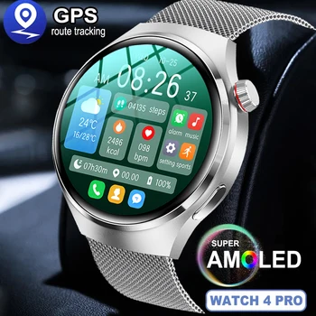 Watch4 Pro Умные Часы Мужские GT4PRO PK GT4MAX Bluetooth Talk Мониторинг уровня сахара в крови GPS Часы Женские IP68 Водонепроницаемые Для Huawei