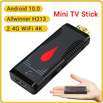 X96 S400 Mini TV Stick Smart TV Box 2G 16G Android 10,0 Беспроводной 2,4G WiFi 4K H.265 HEVC Allwinner H313 телеприставка Медиаплеер