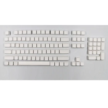 XDA Пустые колпачки для ключей, толстый краситель из ПБТ для механической клавиатуры 134 клавиш, белый пустой набор колпачков для ключей