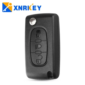 XNRKEY 3 Кнопки Флип Складной Пульт Дистанционного Управления Fob Чехол Для Автомобильных Ключей Citroen C2 C3 C4 C5 C6 C8 XSARA Key Case VA2/HU83 Blade 536/523
