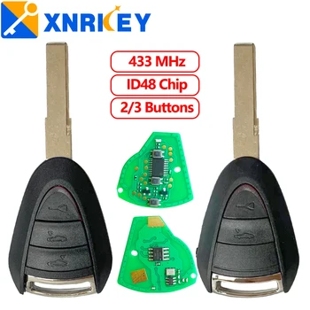 XRNKEY ID48 Чип 433,92 МГц Автомобильный Ключ Для Porsche Boxster S Cayenne Cayman Turbo 911 987 996 997 Targa Сменный Чехол Дистанционный Брелок