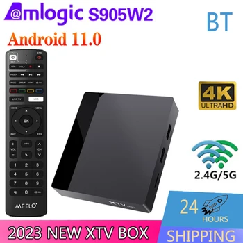 XTV DUO Meelo 4K UHD Android11 IP-приемник HDR smart tv box декодер Двойной WiFi LAN Bluetooth HDMI AV1 HDR Умный плеер