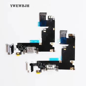 YWEWBJH 10 шт. Порт Зарядки Гибкий Кабель для iPhone 6 6S 7 8 Plus XR XS USB док-станция Разъем Зарядного устройства Порты для iPhone X 5 5S 5C