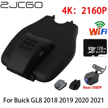 ZJCGO 2K 4K Автомобильный Видеорегистратор Dash Cam Wifi Передняя Камера заднего Вида 2 Объектива 24h Парковка для Buick GL8 2018 2019 2020 2021