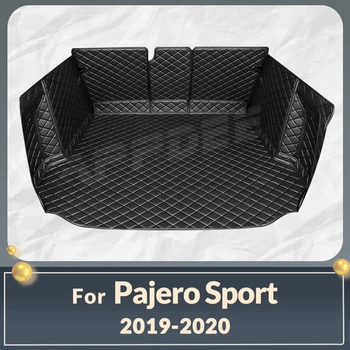 Автоматический Коврик для багажника с полным покрытием для Mitsubishi Pajero Sport 2019 2020, автомобильный коврик для багажника, Аксессуары для защиты интерьера грузового лайнера