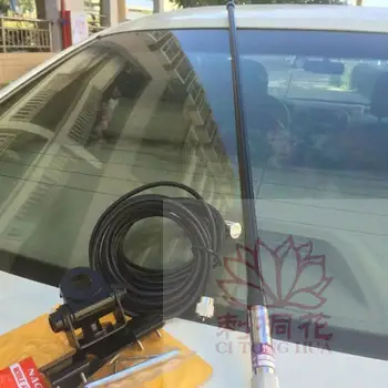 Автомобильная антенна из стекловолокна для мобильного радио, двухдиапазонная антенна UHF на крыше автомобиля с ультрафиолетовым диапазоном 144/430 МГц