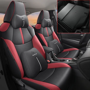 Автомобильные Специальные чехлы для сидений Toyota Corolla Cross SUV 2021-2023 Из водонепроницаемой кожи с полным покрытием, Автоаксессуары Для Стайлинга автомобилей