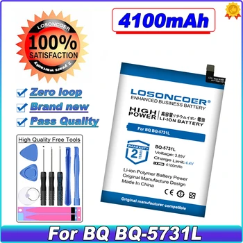 Аккумулятор LOSONCOER 4100mAh для аккумулятора мобильного телефона BQ BQ-5731L ~ В наличии