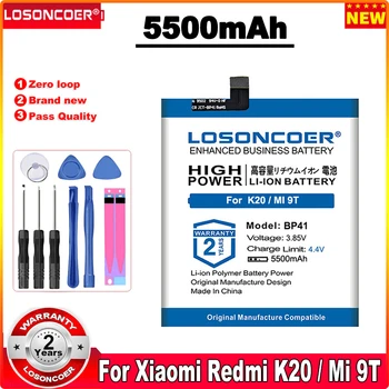 Аккумулятор LOSONCOER 5500 мАч BP41 для смартфона Xiaomi Redmi K20 / Mi 9T