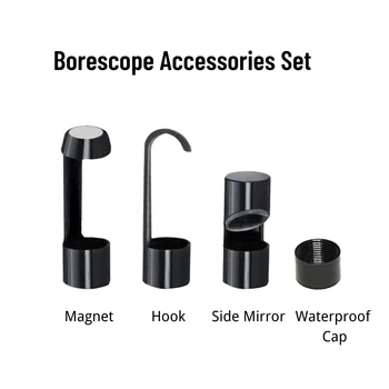 Аксессуары для бороскопа, Магнит-крючок, Зеркало бокового обзора, Защитный колпачок для эндоскопической камеры с объективом 5,5 мм и 8 мм с резьбой