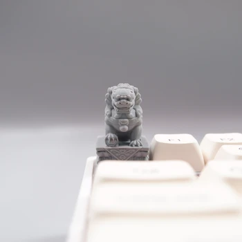 Анимационный мультяшный колпачок для ключей с изображением льва, 3D-печать, рельеф, счастливый экзорцизм, механическая клавиатура, креативный колпачок для ключей