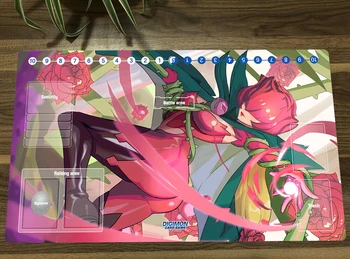 Аниме Digimon Playmat Rosemon Торговый Карточный Игровой Коврик DTCG CCG Коврик Для Мыши Настольный TCG Игровой Игровой Коврик С Карточными Зонами Бесплатная Сумка