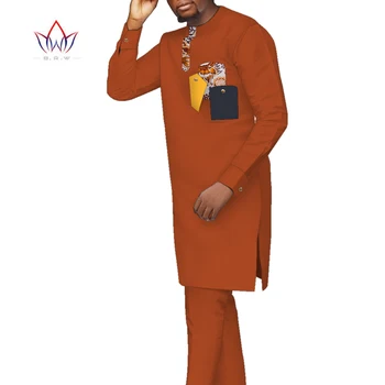 Африканские мужские Рубашки и брючные костюмы, 2 предмета, Халат с длинным рукавом, Комплекты брюк, Африканский халат в стиле хип-хоп, одежда в стиле Дашики, WYN1693
