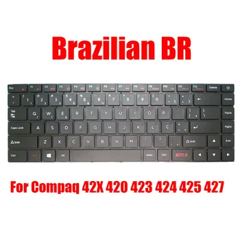 Бразильская Клавиатура для ноутбука BR Для Compaq Для Presario 42x420 423 424 425 427 43x430 433 434 Черная Без рамки Новая