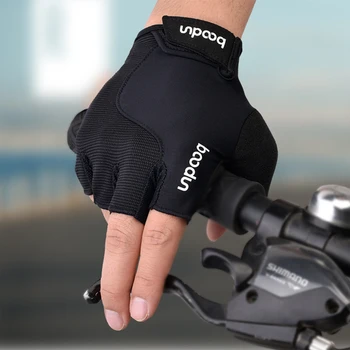 Велосипедные перчатки Boodun Pro, Летние тонкие перчатки, гоночные гелевые велосипедные перчатки, противоскользящие MTB дорожные перчатки для горного велосипеда, дышащие Унисекс