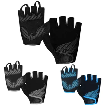 Велосипедные перчатки с полупальцами, велосипедные перчатки с накладкой 5 мм, дорожные велосипедные перчатки, амортизирующие Перчатки для горного велосипеда для женщин, мужчин
