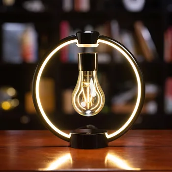 Высококачественная лампа с магнитной левитацией, Ретро Атмосферная лампа, Защита глаз, RGB светодиодный ночник, USB лампа для домашнего декора, подарок