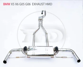 Выхлопные системы из нержавеющей стали HMD Подходят для автомобиля BMW X5 X6 G05 G06 Модифицированный электронный клапан Аксессуары для глушителя