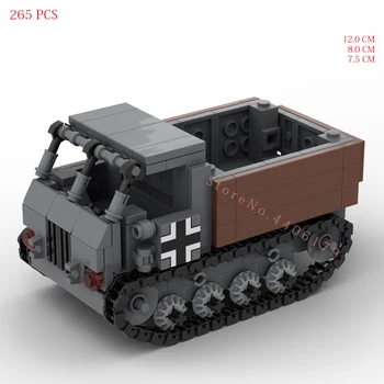горячий военный WW2 армия Германии RSO трактор East Line Blitz военные транспортные средства оружие оборудование кирпичи модель Строительные блоки игрушки подарок