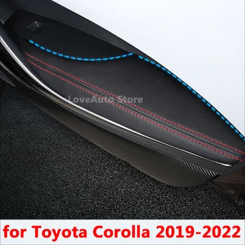 Дверная панель Автомобиля, Дверной Подлокотник, Кожаная крышка коробки для Подлокотников, Защитный кожаный чехол для Toyota Corolla 2022 2019 2020 2021