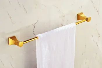 Держатель для полотенец в ванной, складная вешалка для полотенец, латунная золотая вешалка для полотенец GB006a