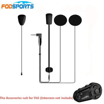 Динамик Fodsports V6S, микрофон для внутренней связи V6S, аксессуары для мягкой микрофонной связи, Жесткий микрофон для V6S (внутренняя связь в комплект не входит)