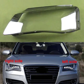 Для Audi A8 2011 2012 2013 Автомобильные аксессуары Передняя фара Прозрачный абажур Корпус лампы Крышка объектива фары из оргстекла