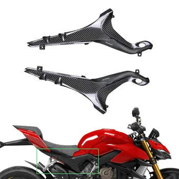 Для Ducati Streetfighter V4 V4S 2018 2019 2020 Мотоцикл из Углеродного Волокна 3K Модифицированные Боковые Крышки Подрамника Сидений Панелей