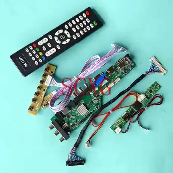 Для HM236WU1 HR236WU1 DVB Цифровой ЖК-дисплей Плата контроллера DIY Kit 30 Pin LVDS 23,6 