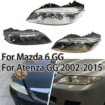 Для Mazda 6 GG Atenza 2002-2015 Авто Левый и Правый Передний Бампер Головной Фонарь Headlam Передняя Фара Автомобиля В Сборе Галогенная