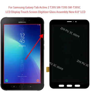 Для Samsung Galaxy Tab Active 2 T395 SM-T395 SM-T395C ЖК-дисплей Сенсорный экран Дигитайзер Стекло В Сборе Новый 8,0 
